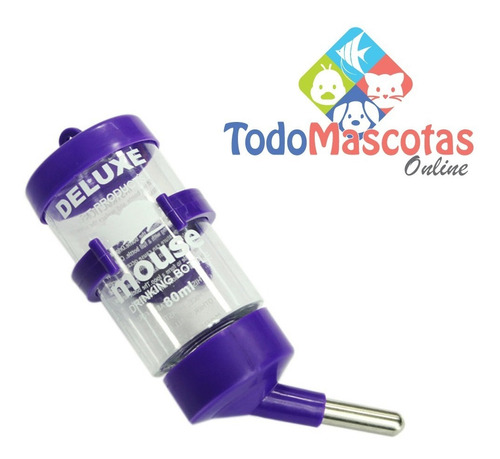 Bebedero Para Hamster Y Roedores 80ml Agua Fresca Disponible