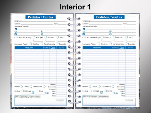 Paquete De 2 Cuadernos Control Y Administración De Ventas