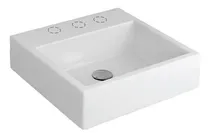 Comprar Bacha Deca L73 3 Agujeros Cuadrada Apoyo Lavatorio Acabado Brillante Color Blanco