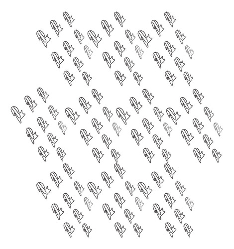 Clips Metálicos Para Papel, 100 Unidades, Con Forma De Gato,
