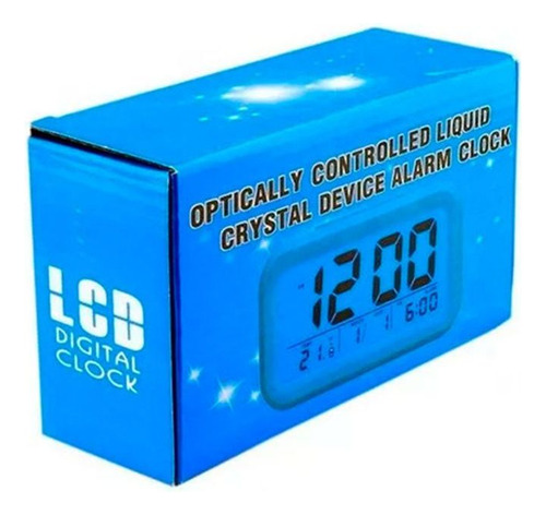 Reloj Despertador Digital Luz Lcd Temperatura Fecha