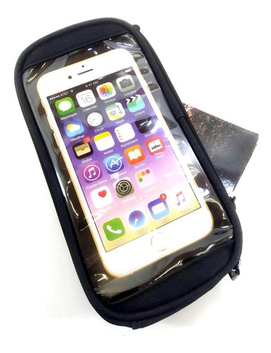 Imagen 6 de 10 de Porta Objetos Y Celular Para Bicicleta Microfibra Discovery
