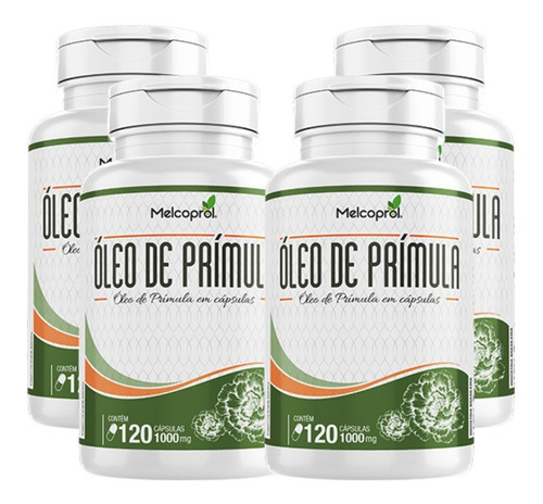 4 Óleo De Prímula Com 60 Cápsulas De 500mg Cada