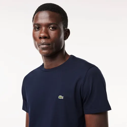 Playera lacoste azul marino new arrivals