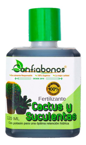 Fertilizante Cactus Y Suculentas Confiabonos (100% Orgánico)