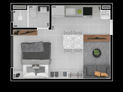 Imagem 22 de 24 de Apartamento No Água Verde De 35,83 M2 Com 1 Quarto - La27709.2-rede - La27709.2