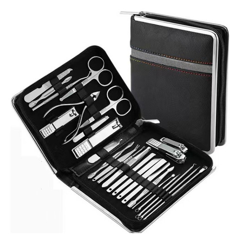 Kits Para Manicure Pedicure 26 Piezas Uñas Lima Tijera