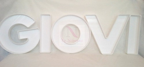 Letra 20 Cm Personalizada Hueca Carteles Polyfan Tu Nombre