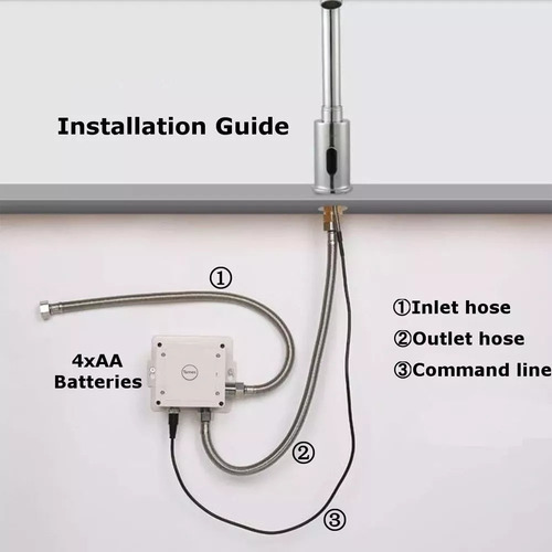 Griferia, Llave Sensor Institucional Cuello Ganso Alta