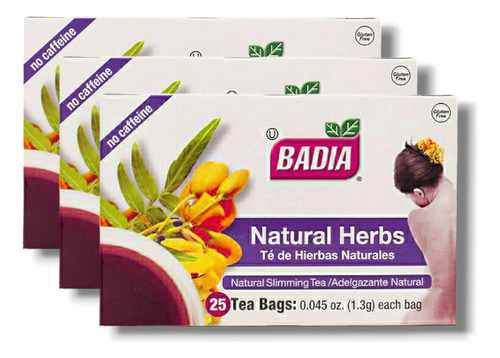 X3 Té Badia Natural Herbs 