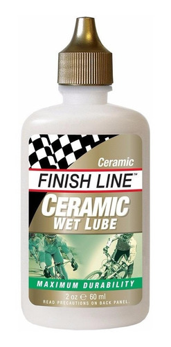 Aceite Lubricante Bicicleta Humedo Ceramic Finish Line 60 Ml - Racer Bikes