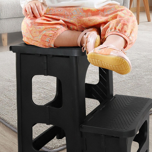 Taburete De 2 Escalones Taburete Plegable Multiusos Ligero