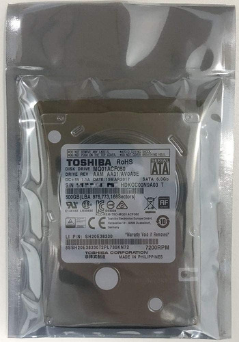 Discos Duros Componentes Internos De Sobremesa Toshiba Mq...