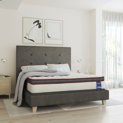 Imagen 2 de 5 de Combo Colchón Eldorado King Tahoma 200 X 200 Cm + Cama Suiza
