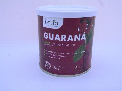 Guaraná Energy En Polvo. Brota 100gr.