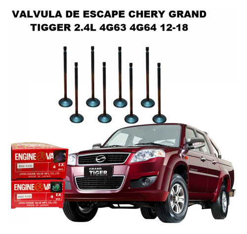 Valvula De Escape Chery Grand Tigger 2.4l 4g63 4g64 12-18