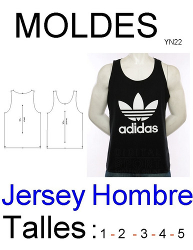 Molderia Industrial  Para Musculosa De Hombre Tela Jersey