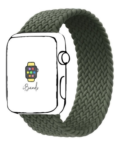 Imagem 1 de 7 de Pulseira Ibands Loop Solo Trançada Para Apple Watch