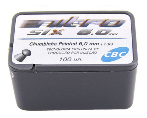 Chumbinho Cbc Pointed 6,0mm