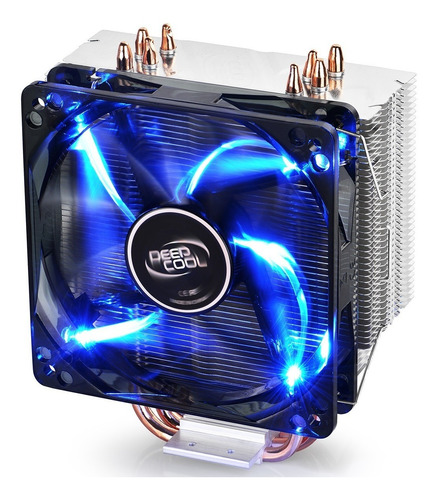 Cooler Gammaxx 400 Led Azul C/ 4 Heatpipes Cobre P/ Intel 2011 1366 1150 1151 1155 1156 775 E Amd Ryzen Am4 Am3 Am2 Fm1