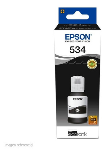 Botella Tinta Epson T534120-al, Color Negro, Contenido 120ml