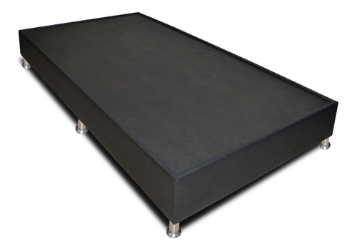 Base Cama Dreamer Tipo Cuero Negro 100x190 Cms