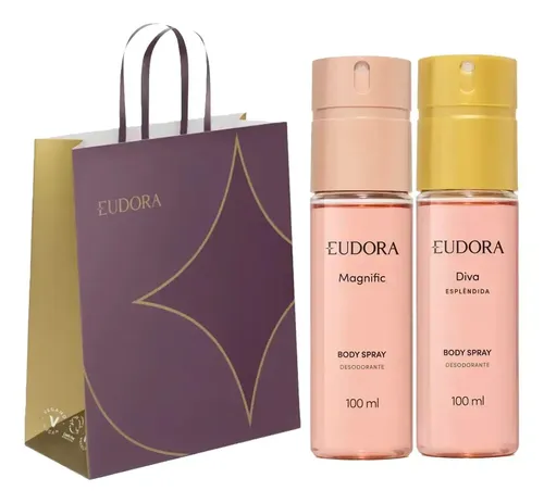 Body Spray Eudora Magnific + Diva Esplêndida (kit 2 Itens)