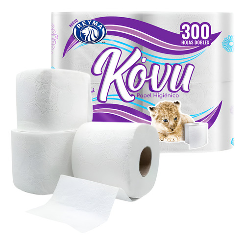 Papel Higiénico Reyma Kovu 96 Rollos, 300 Hojas