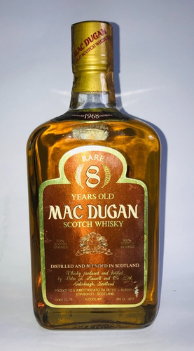 Whisky Mac Dugan 8 Years Old - Ano 1968 (Usado)