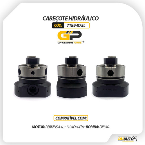 Cabeçote Hidráulico Perkins 4.4l 1104d-44ta Dp310 7189-875l