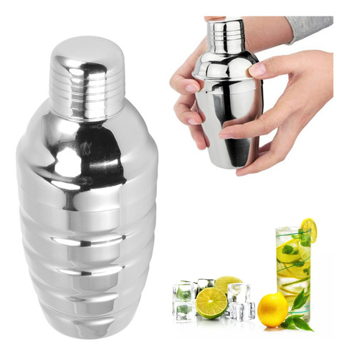 Coctelera Con Rosca De Acero Inoxidable Para Camareros