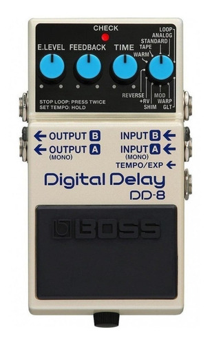 Pedal De Efecto Boss Digital Delay Dd-8  Gris