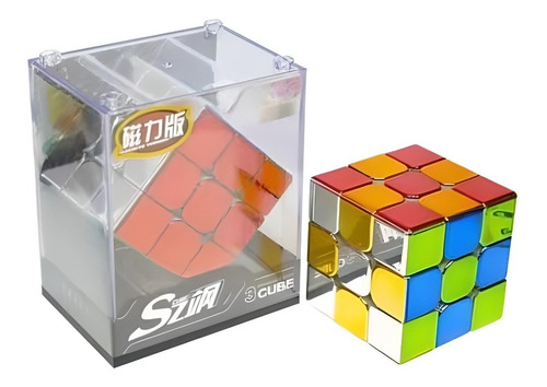Imagen 1 de 8 de Cyclone Boys 3x3 Magnético Cubo De Rubik Metálico Nuevo
