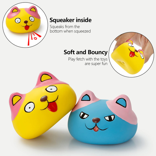 Juguetes Chirriantes Para Perros Marca No Especificada Model Azul, Verde, Rojo, Amarillo, Rosa, Naranja