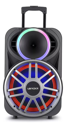 Caixa De Som Amplificada Lenoxx Lca12 600w Bt P10 Com Led