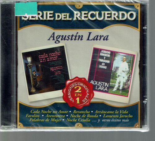 Serie Del Recuerdo Agustin Lara 2 En 1 Versiones Originales
