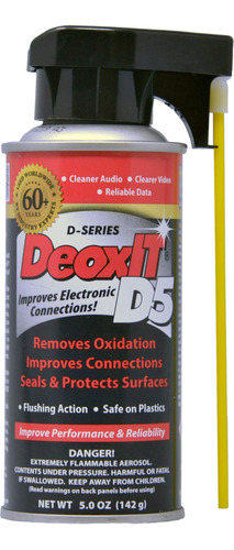 Caig Deoxit Solución De Limpieza En Aerosol Al 5 % De 5 .