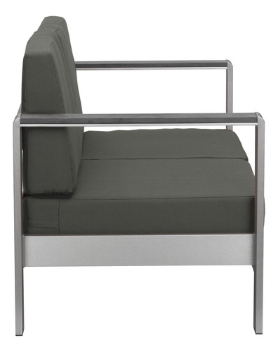 Sofa De Exterior Cosmopolitan Plateado Këssa Muebles