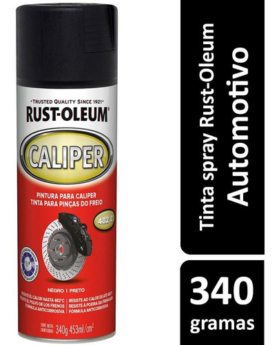 Spray Automotiva Para Motor Preto Caliper Paint Rust Oleum