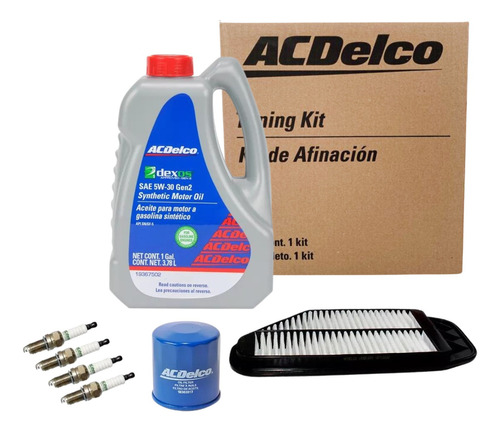 Kit Afinacion Acdelco 5w30 Sintético Chevrolet Beat 1.2