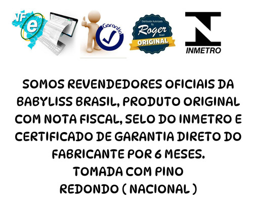 Modelador De Cachos Babyliss Pro Blue Nano Cone 25mm Bivolt