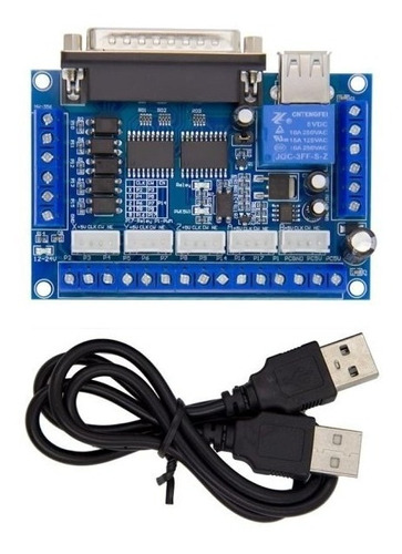 Controlador Cnc 5 Ejes Motor Pasos Mach3 Motor Nema 17 23 34