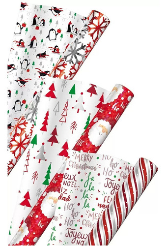 Rollos De Papel Para Regalo Diseño Elegante Rojo Kirkland
