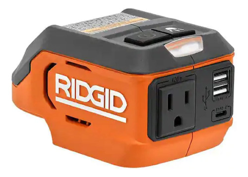 Ridgid 18v 175 Watt Inversor De Corriente Coche Barco Hogar 