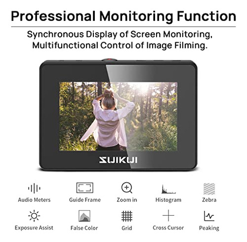 Monitor De Cámara De Grabación Ilimitada Suikui Rh35 1080p 3