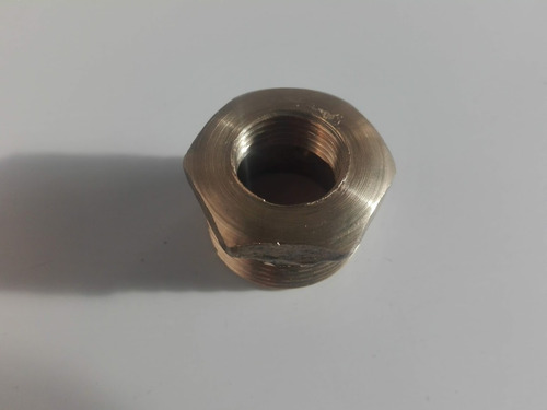 Buje Reducccion Rosca 3/4 Macho X 3/8 Hembra Bronce