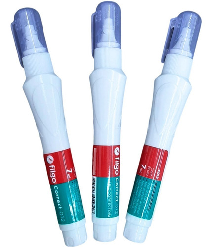 Imagen 1 de 6 de Lápiz Corrector 7 Ml Por 3 Unidades