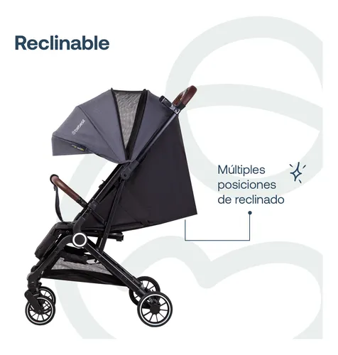 Coche Maleta Compacto Travel System soho Gris Bebesit