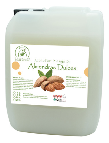 Aceite De Almendras Para Masajes 20 Litros