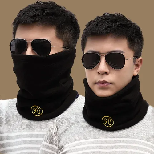 Men's Neck Warmer Scarf Knitted Plush Fake Collar Stylish